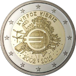 2 Euro 24 2012 10 Jahre Euro-Bargeld