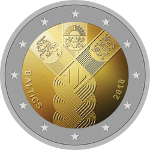 2 Euro 5 2018 100 Jahre Unabhängigkeit Baltische Staaten