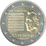 2 Euro 13 2013 Nationalhymne des Großherzogtums Luxemburg