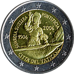 2 Euro 23 2006 500 Jahre Schweizer Garde